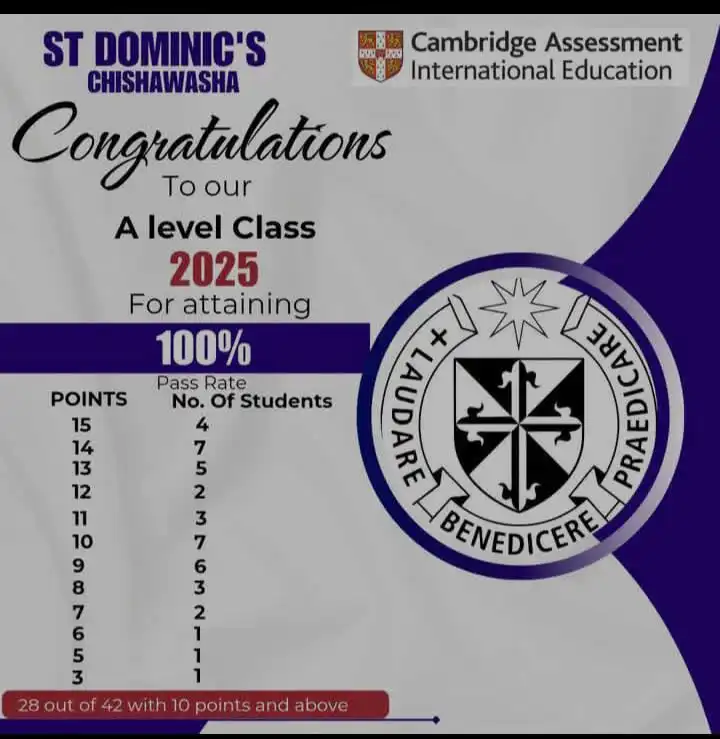 St Dominic's high school 2025 pass rate