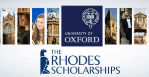 Rhodes scholarships to study at the University of Oxford in the UK
