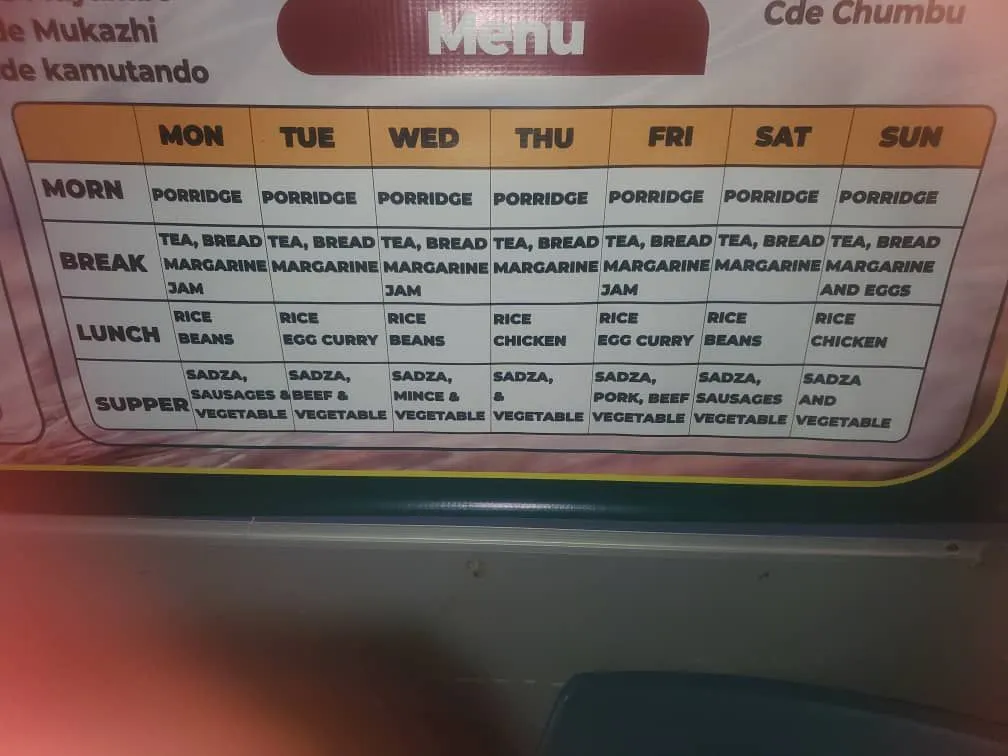 Mavhudzi High Meal plan