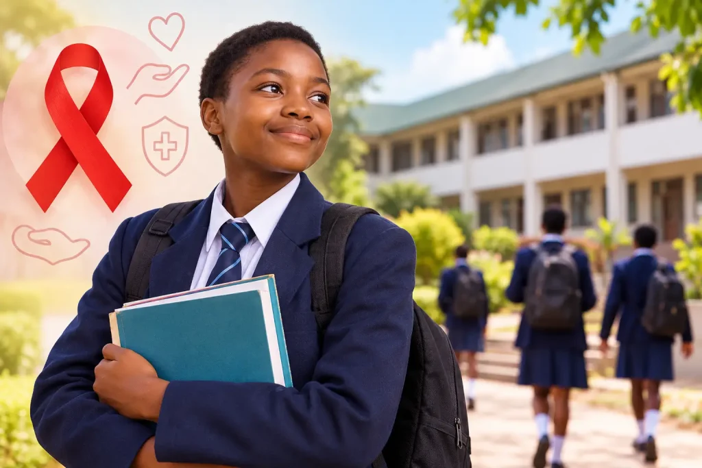 hiv positive child boarding school zimbabwe
