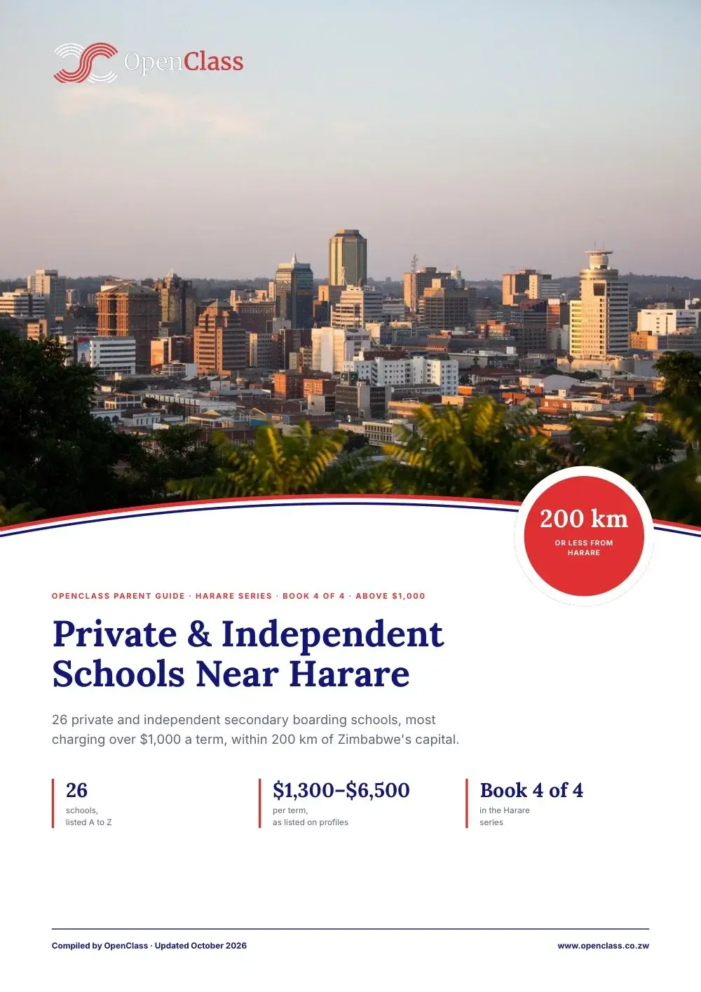Front cover: Private & Independent Schools Near Harare